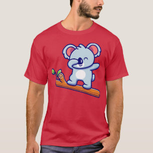 Camiseta Cute Koala Dabbing Na Árvore