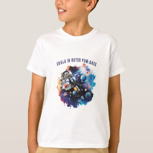 Camiseta Cute Koala no Outer Paw-sace, Astronauta de Koala
