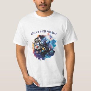 Camiseta Cute Koala no Outer Paw-sace, Astronauta de Koala