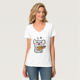 Camiseta Cute koala tocando violão