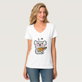 Camiseta Cute koala tocando violão