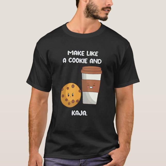 Camiseta Cute Korean Language Joke Make Like a Cookie and K (Frente)