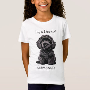 Camiseta Cute Labradoodle Puppy - Sou um Doodle! Criança