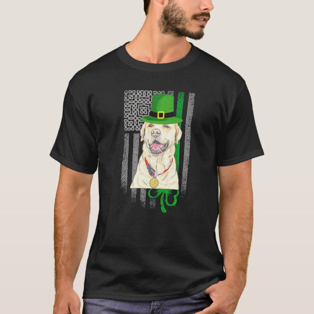 Camiseta Cute Labrador Retriev Saint Patrick S Day American (Frente)