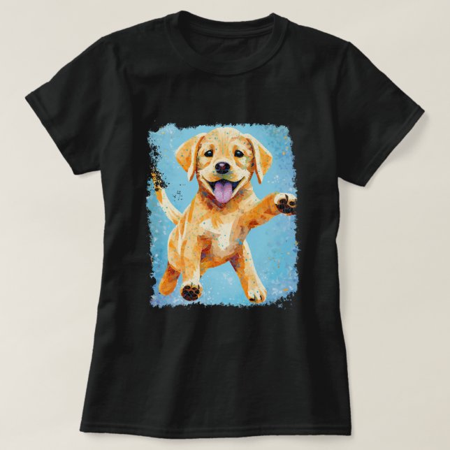 Camiseta Cute Labrador Retriever (Frente do Design)