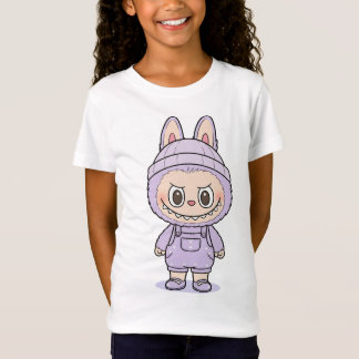 Camiseta Cute Labubu (Light Purple)