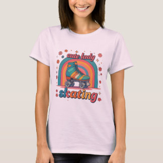 Camiseta Cute lady skating T-Shirt