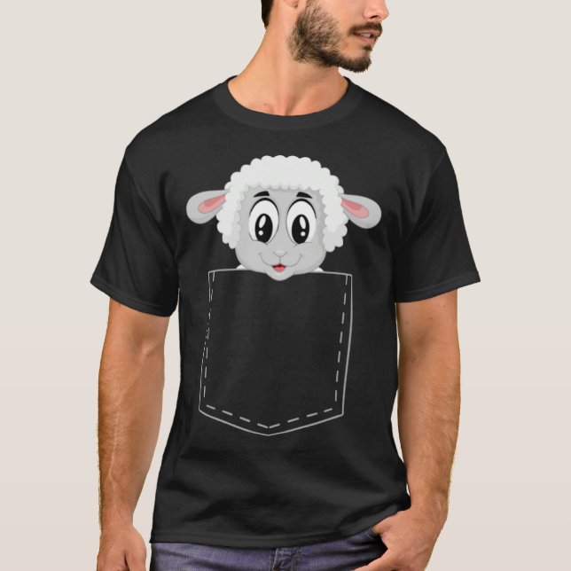Camiseta Cute lamb  for children sheep  boys and girls (Frente)
