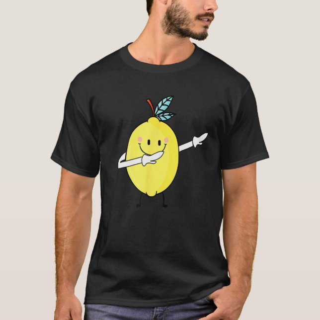 Camiseta Cute Lemon Dabbing Lemon Summer Lemonade Men women (Frente)