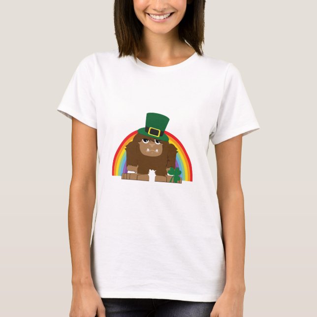 Camiseta Cute Leprechaun Bigfoot (Frente)