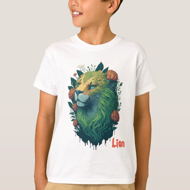 CAMISETA CUTE LION (Frente)