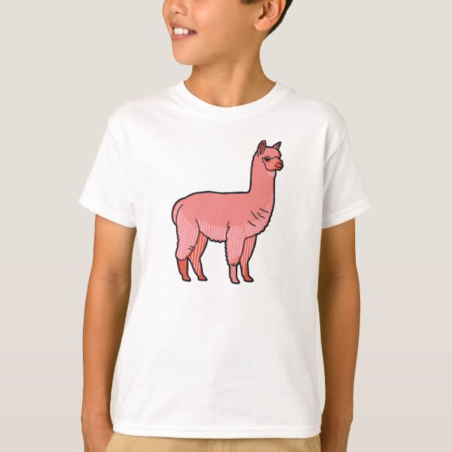 Camiseta Cute little alpaca (Frente)