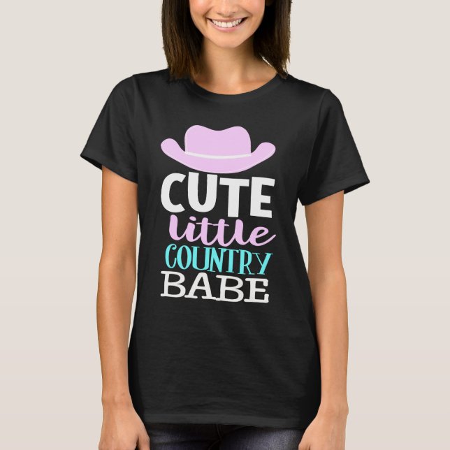 Camiseta Cute Little Country Babe Girl Daughter (Frente)