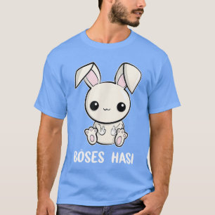 Camiseta Cute Little Evil Horror Bunny Mostrando os Dois De