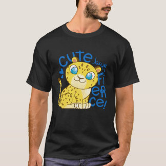 Camiseta Cute Little Leopard Kids   Cute But Fierce Cat