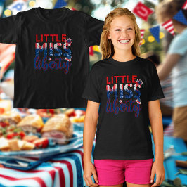 Camiseta Cute Little Miss Liberty 1776 to 2026 America 250