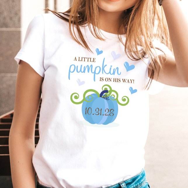 Camiseta Cute Little Pumpkin Baby Shower (Criador carregado)