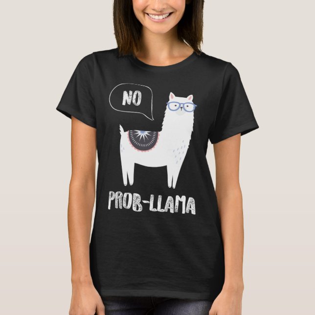 Camiseta Cute Llama Alpaca Prob Llama  Farm Animals (Frente)
