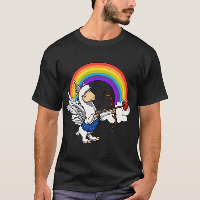 Camiseta Cute Llama Cupido (Frente)
