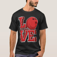 Cute Love Boliche Jogadora de Boliche Mulheres Men
