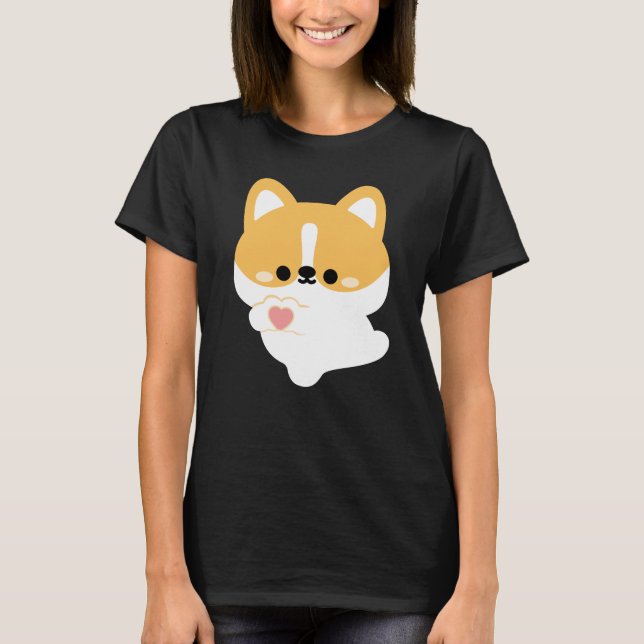 Camiseta Cute Love Corgi (Frente)