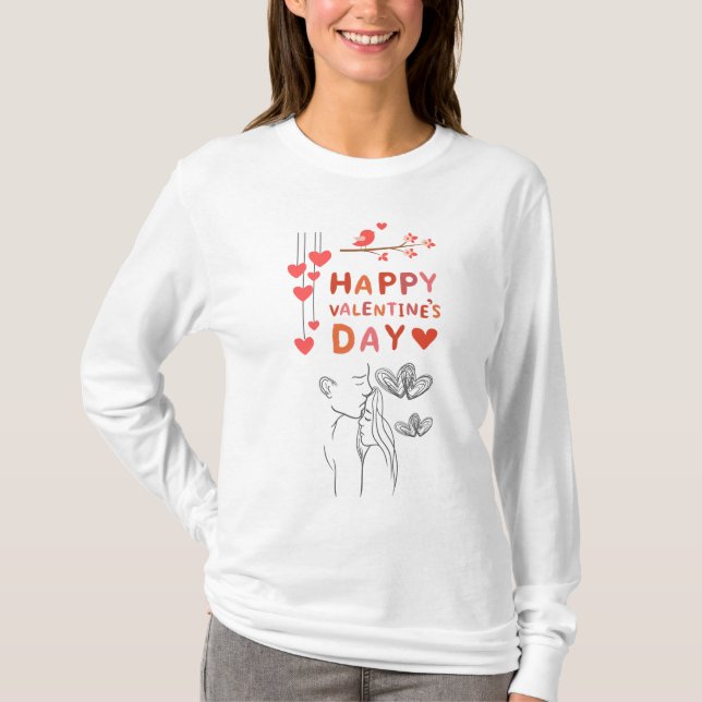 Camiseta Cute Love Couple  (Frente)