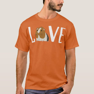 Camiseta Cute Love Guinea Pig Design 