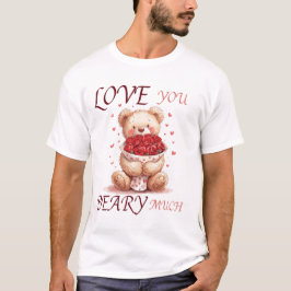 Camiseta Cute "Love You Beary Much" Teddy