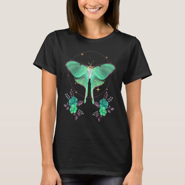 Camiseta Cute Luna Moth Beautiful Butterfly Insect  Themed (Frente)