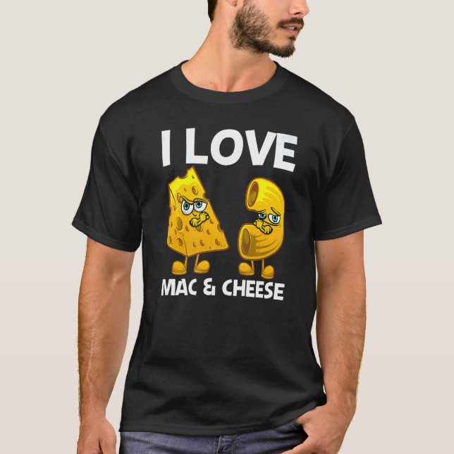 Camiseta Cute Mac & Cheese For Men Women Macaroni Cheese    (Frente)