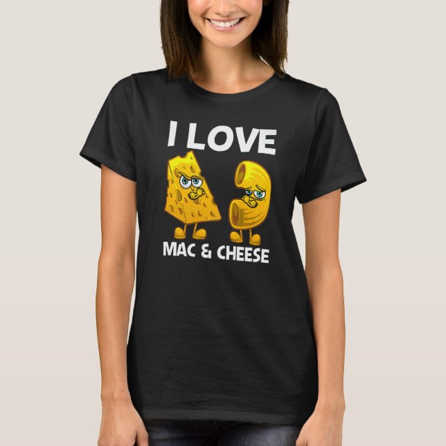 Camiseta Cute Mac & Cheese For Men Women Macaroni Cheese    (Frente)
