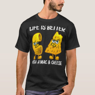 Camiseta Cute Mac & Queijo Para Homens Mães Queijo De Macar