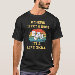 Camiseta Cute Mahjong é um jogo judeu chinês hábil para a v