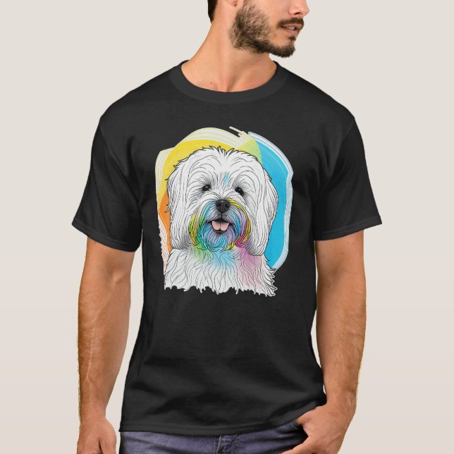 Camiseta Cute Maltese Dog on Maltese dog   1 (Frente)
