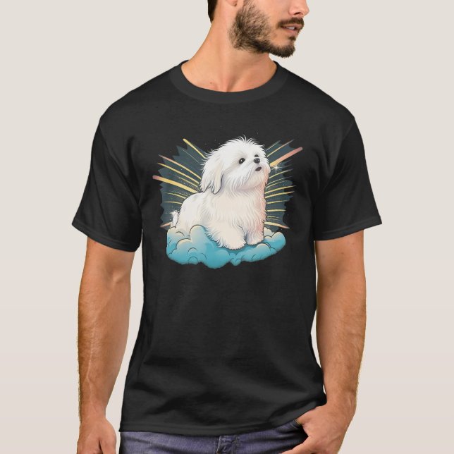 Camiseta Cute Maltese Dog on Maltese dog  6 (Frente)