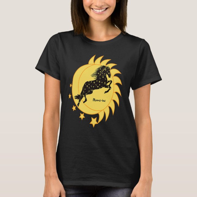 Camiseta Cute Mane iac Celestial Horse Dancer Girls Graphic (Frente)