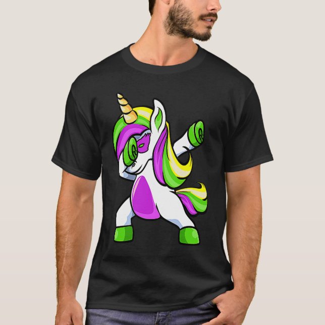 Camiseta Cute Mardi Gras Clothes For Girls New Orlean Dabbi (Frente)