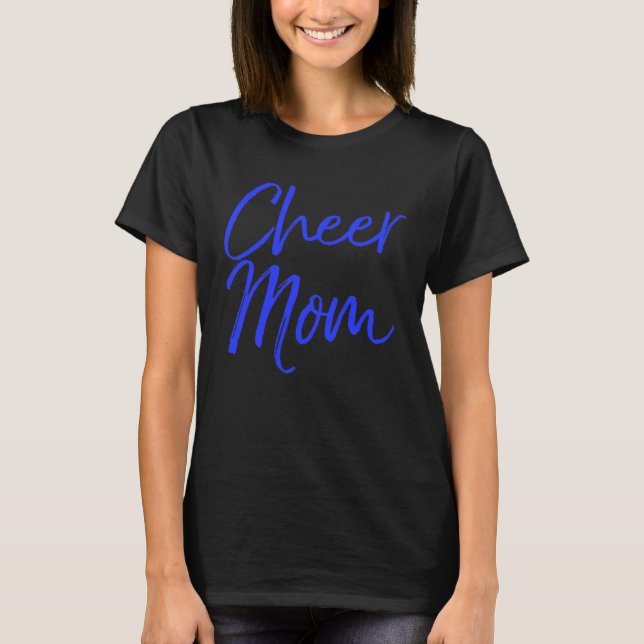 Camiseta Cute Matching Family Cheerleader Mother Cheer Mom (Frente)