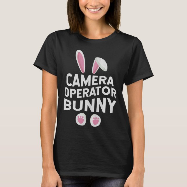 Camiseta Cute Matching Family Easter Day  Camera Operator B (Frente)