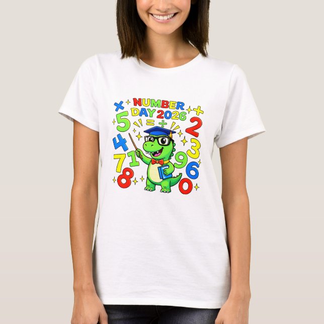 Camiseta Cute Maths Numbers Frog Number Day T Shirt KidsUK! (Frente)