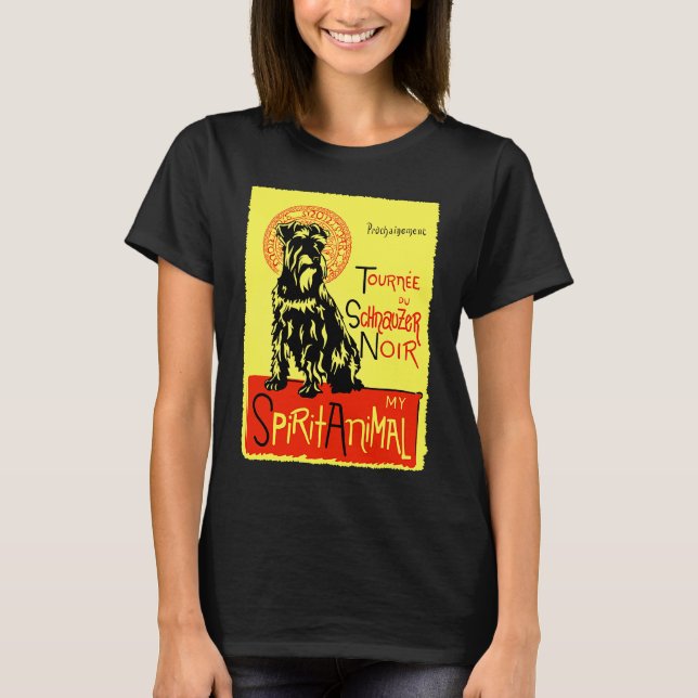 Camiseta Cute Miniature Schnauzer Dog Mini Schnauzer (Frente)