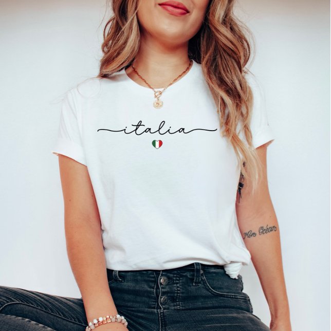 Camiseta Cute Minimalist Italia (Itália) (Criador carregado)