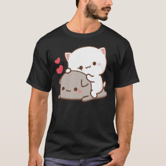 Camiseta Cute Mochi Peach Cat T-Shirt