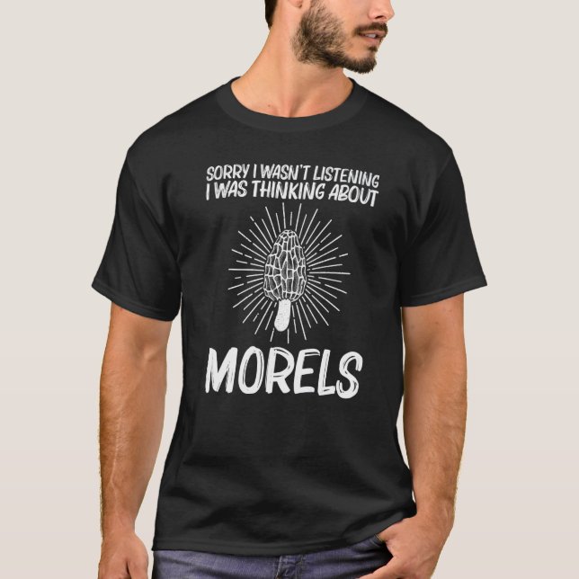 Camiseta Cute Morel For Men Women Morel Mushroom Hunting (Frente)