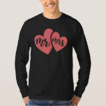 Camiseta Cute Mr And Mrs Just Married Engagement Marriage D<br><div class="desc">Cute Mr And Mrs Just Married Engagement Marriage Design</div>