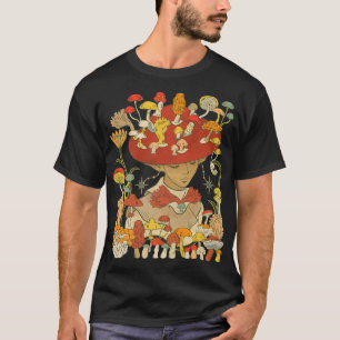 Camiseta Cute Mushroom Cap Girl Fairy Grunge Fairycore Fore
