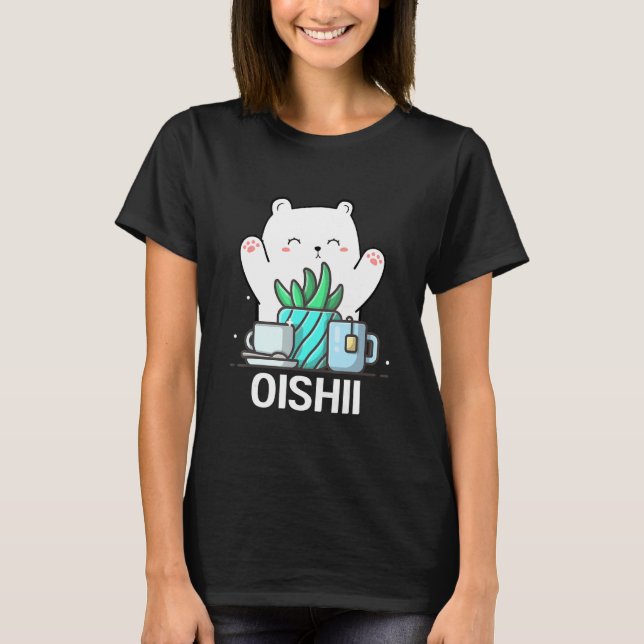 Camiseta Cute Namaste Bear Do Yoga Gardening  Coffee (Frente)