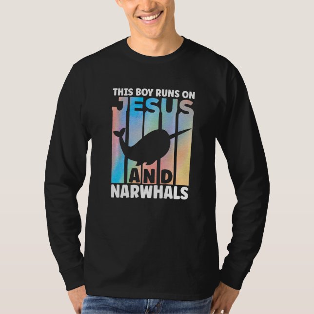 Camiseta Cute Narwhal Outfit for Narwhal Lovers for Boys Pr (Frente)