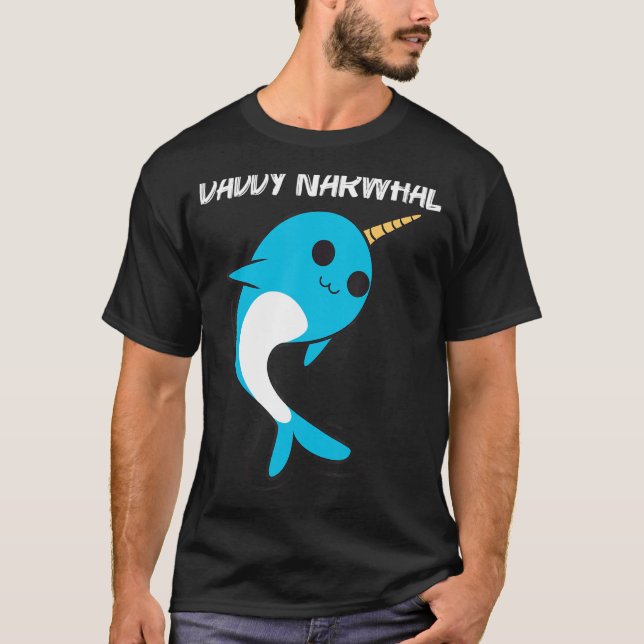 Camiseta Cute Narwhal Para Homens Narwhale Narwhal Tusk (Frente)
