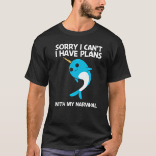 Camiseta Cute Narwhale Para Homens Narwhale Narwhal Tusk 3